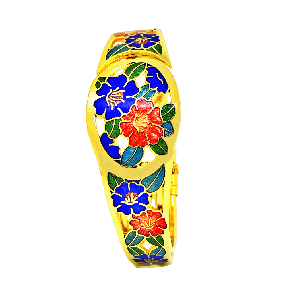 OEM ODM cloisonne cuff bracelet